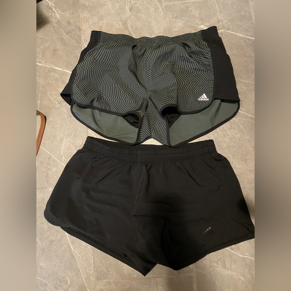 Adidas Black and Green stripe  Sports Shorts